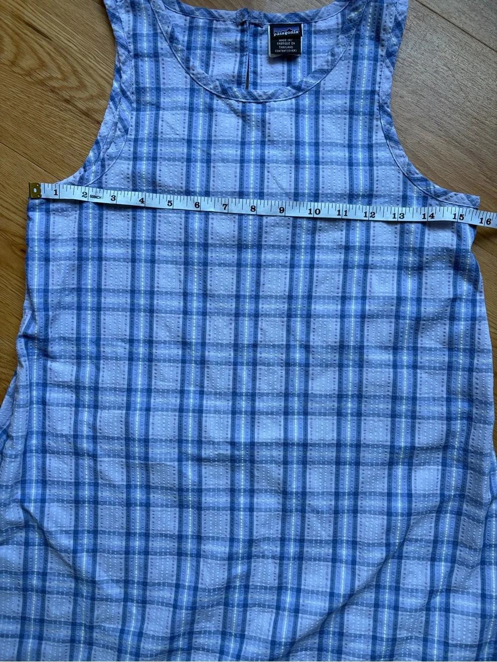 Girls Size 14/XL Patagonia Plaid Dress Summer Picnic Beach Vacation School